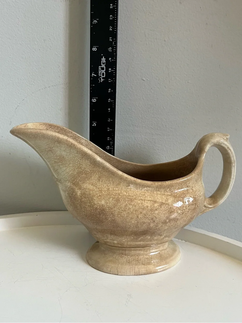 Antique John Alcock Imperial Ironstone China England Gravy Boat Glazed Rare